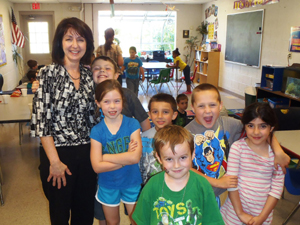 Western Cuyahoga State Represenative Nan Baker stops at North Olmsted Horizon to visit program and talk with Horizon Board