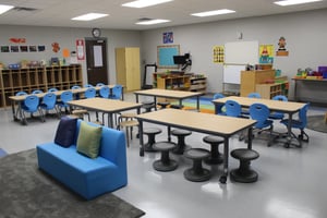 One of the classrooms at Horizon Education Centers preschool and school-age care center.