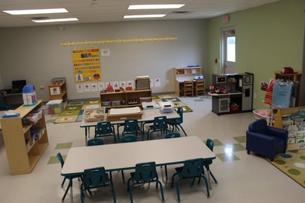 Located near the RTA station, Horizon Education Centers Triskett location provides child care. 