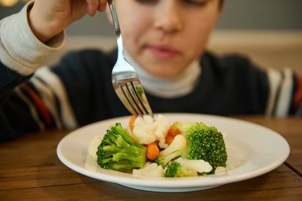 kid's healthy eating plate