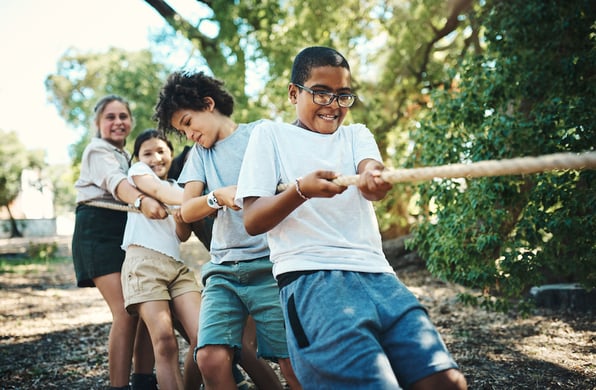 child showing leadership skills