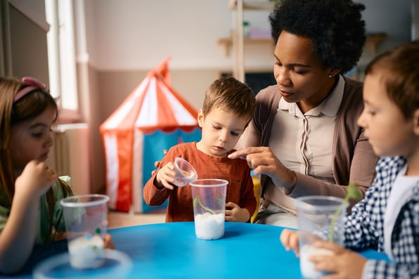 preschoolers doing science experiments